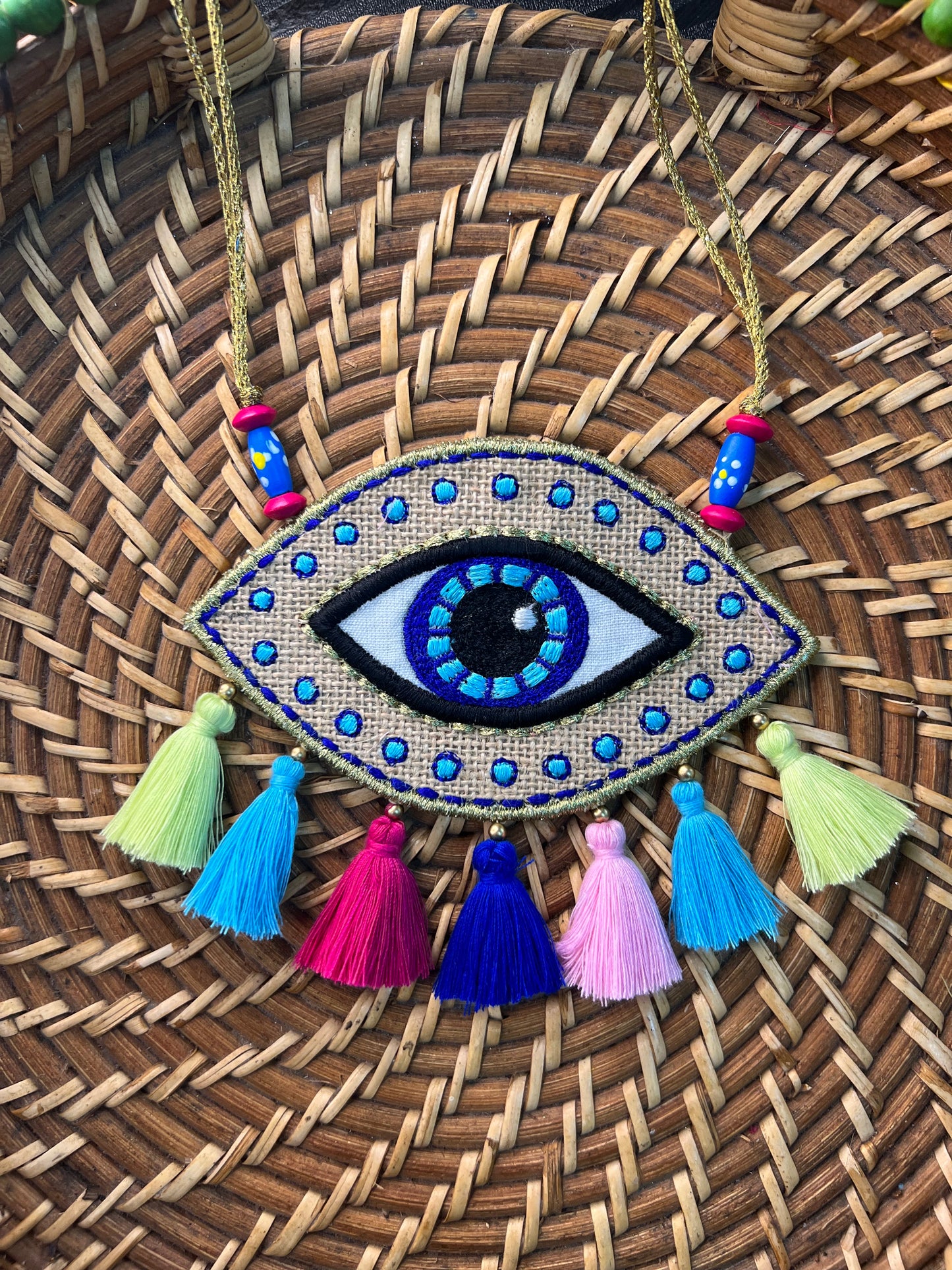 Evil eye neck piece