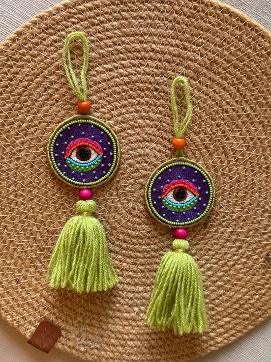 Green and Purple Nazar Battu