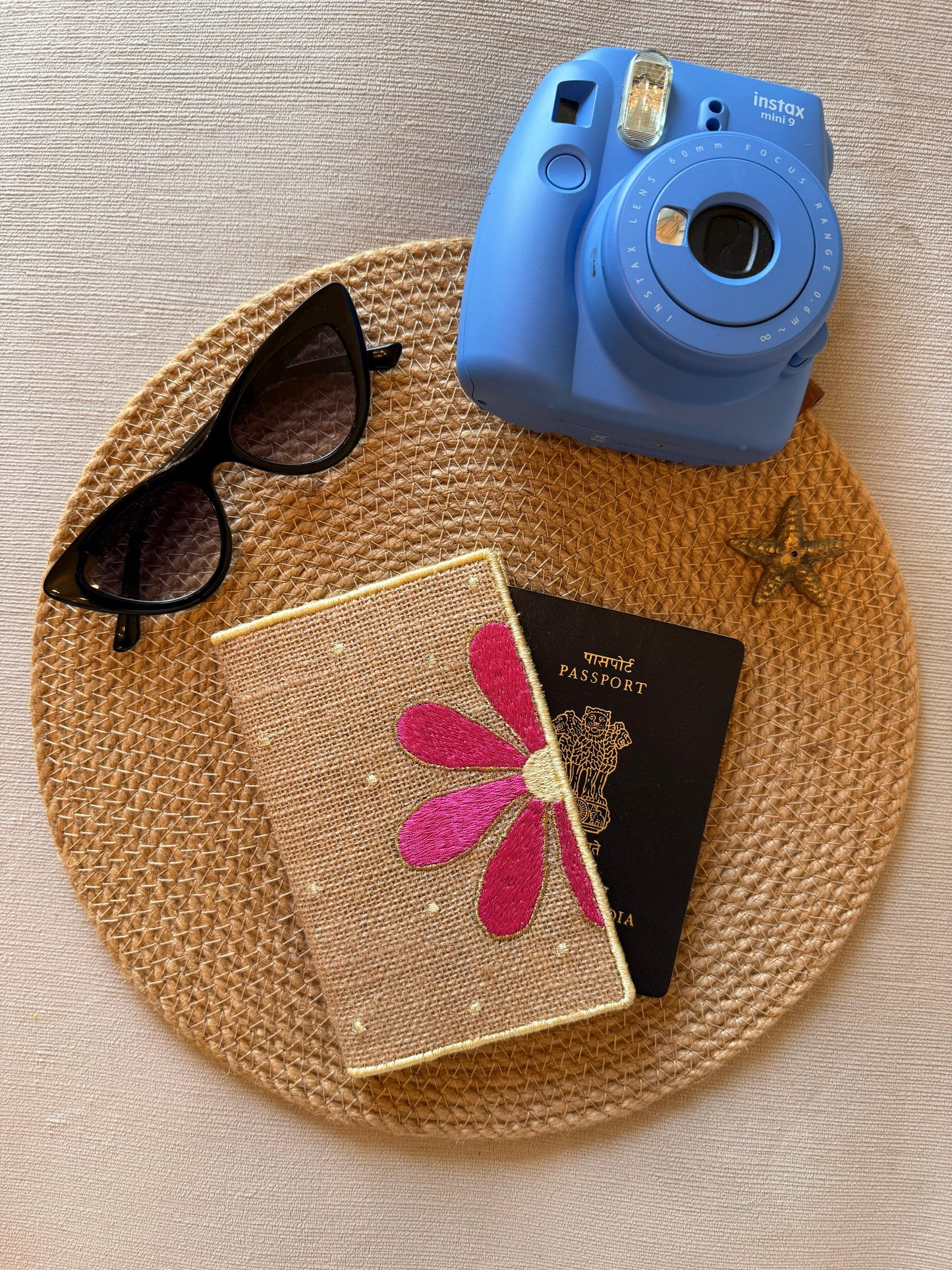 Pink Petals Trails Passport Cover