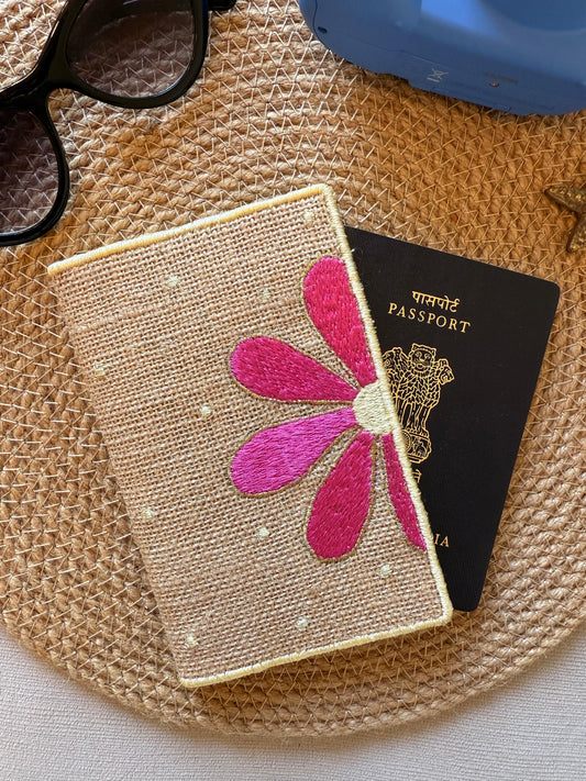 Pink Petals Trails Passport Cover