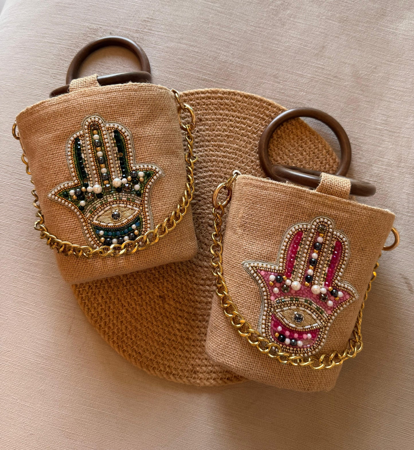The Hamsa Collection – Bucket Bag