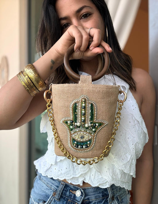 The Hamsa Collection – Bucket Bag