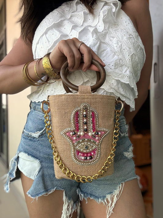 The Hamsa Collection – Bucket Bag