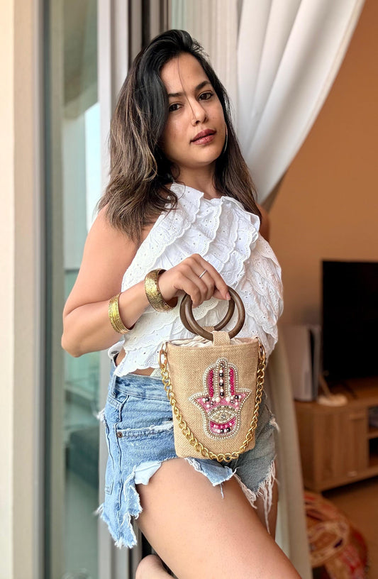 The Hamsa Collection – Bucket Bag