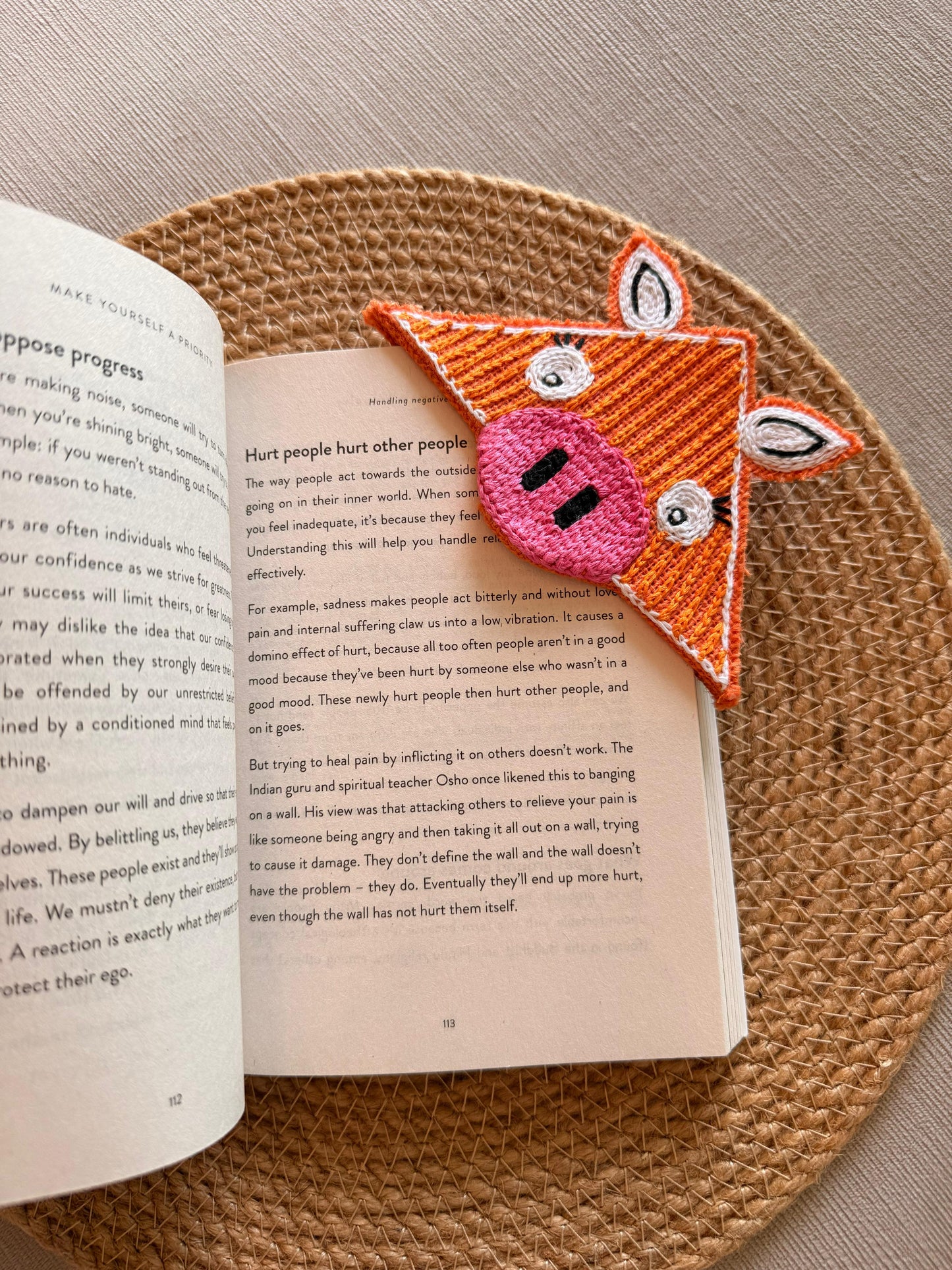 Piggie Bookmark