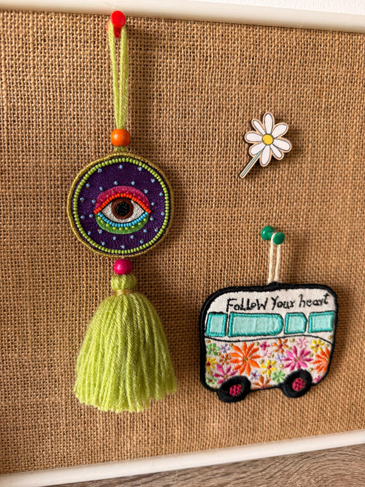 Green and Purple Nazar Battu