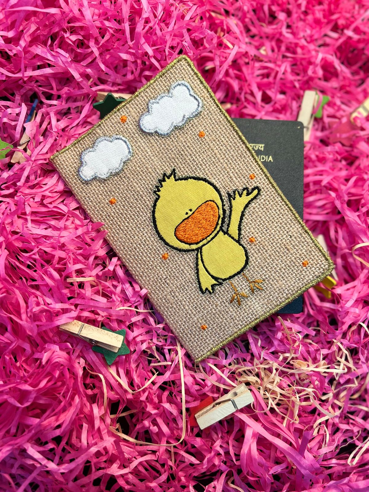 Happy Duckie Passport Holder