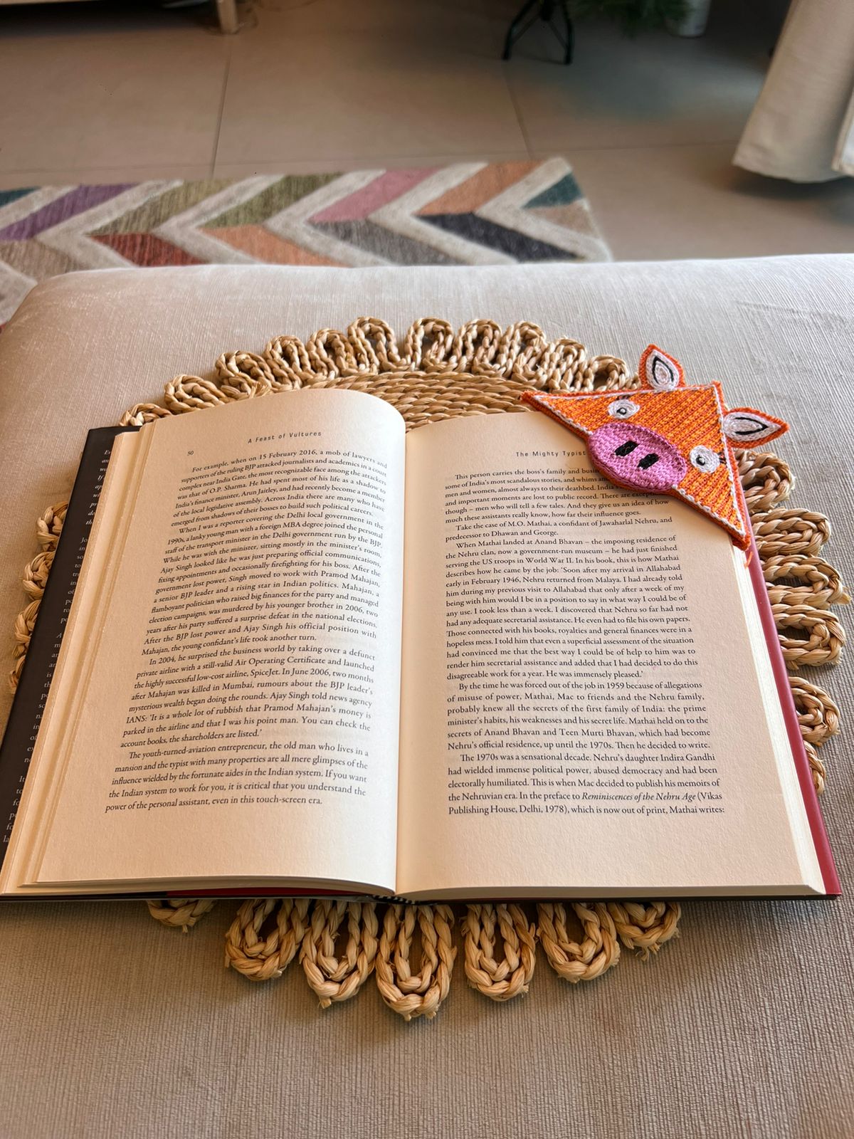 Piggie Bookmark