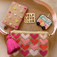 All Hearts Pink Jute Box Bag