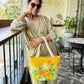 It Was All Yellow - Embroidered Jute Bag