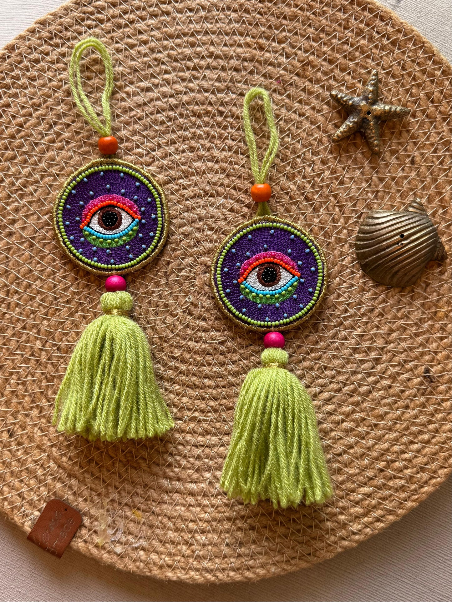 Green and Purple Nazar Battu