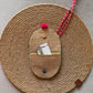Tribal art neck piece with pocket