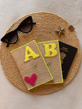 Hearts and Initials Passport Cover