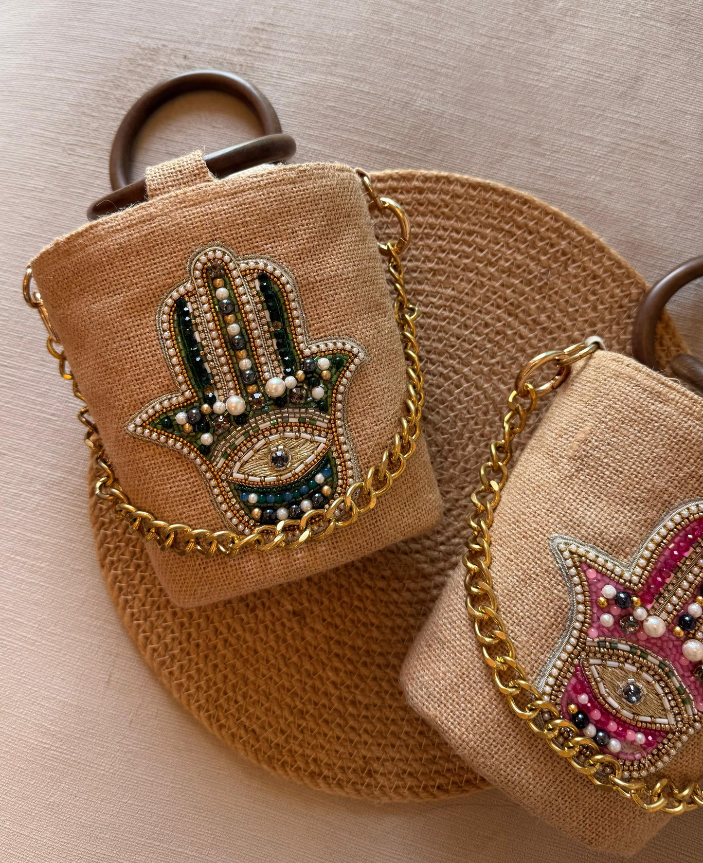 The Hamsa Collection – Bucket Bag