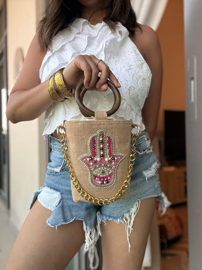 The Hamsa Collection – Bucket Bag