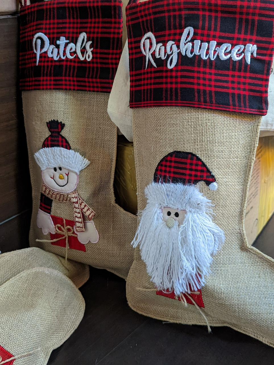 Jute Christmas Stocking
