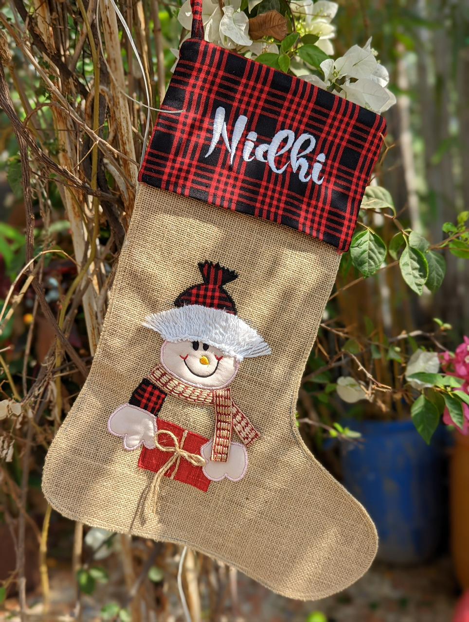 Jute Christmas Stocking