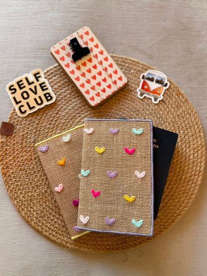 Pastel Little Hearts Passport Cover