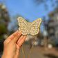 Golden Ivory Wings Butterfly Curtain Tie