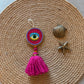 Nazar Battu Beaded Charm (Dark Pink )