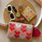 All Hearts Pink Jute Box Bag