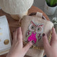 Pink Hoot Bucket Bag